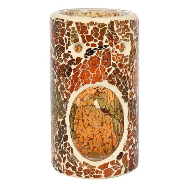 Pillar Brown Crackle Oil Burner